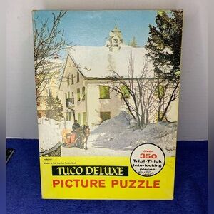 TUCO Deluxe Picture Puzzle 1395 Winter in Sils Martha, Switzerland - 350 Jigsaw